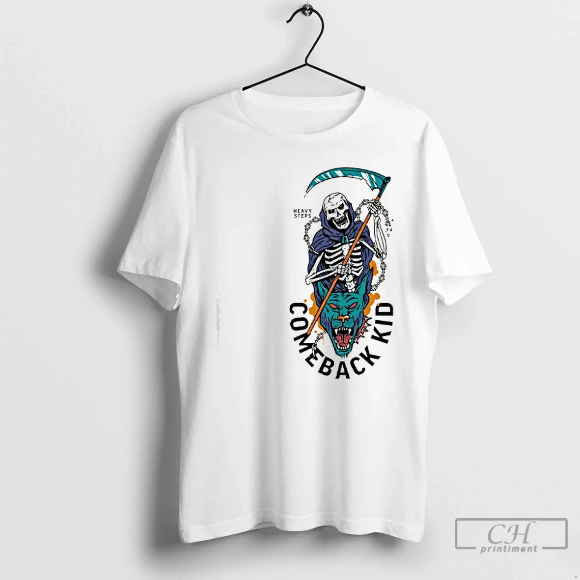 Premium Celebrate 25 Years Of Comeback Kid With The Heavy Steps Reaper T Shirts Sweater - T-Shirt, Sweatshirt, Hoodie