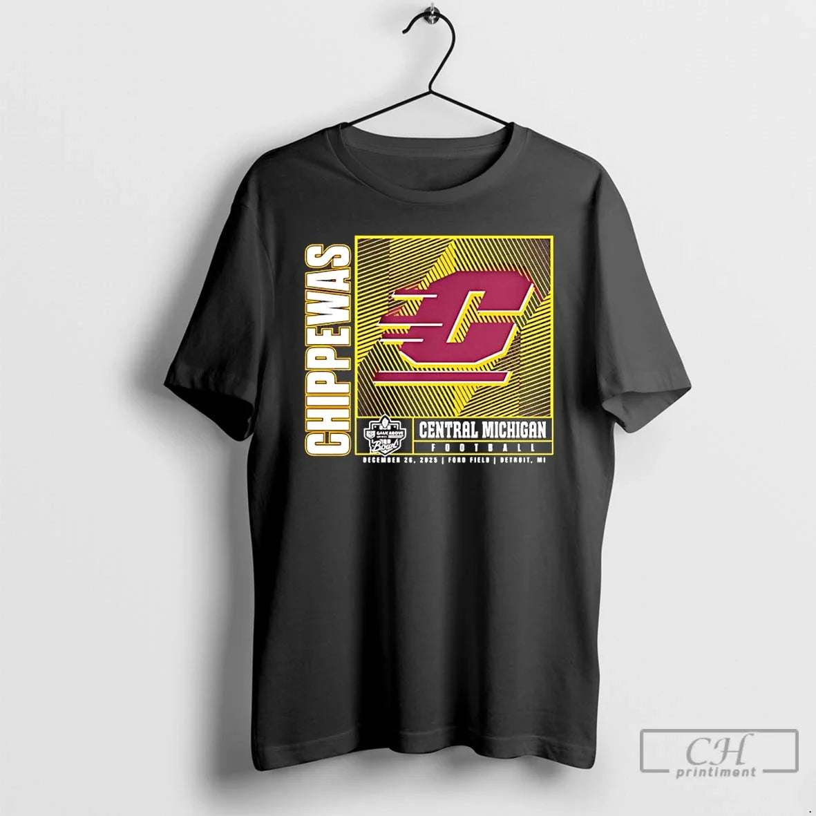Premium Central Michigan Chippewas 2025 Gameabove Sports Bowl Line Art - T-Shirt, Sweatshirt, Hoodie