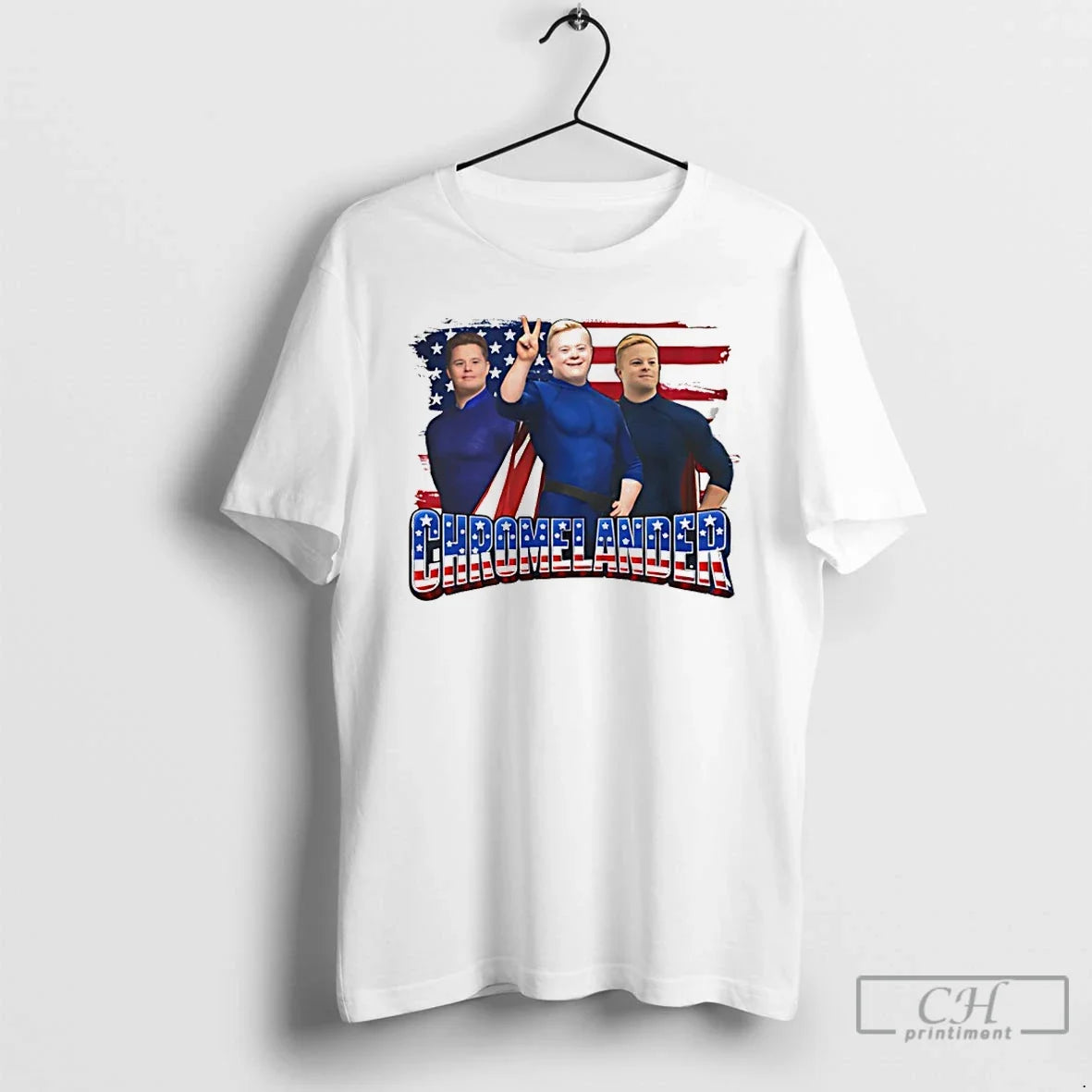 Premium Chromelander Super Hero Down Syndrome - T-Shirt, Sweatshirt, Hoodie