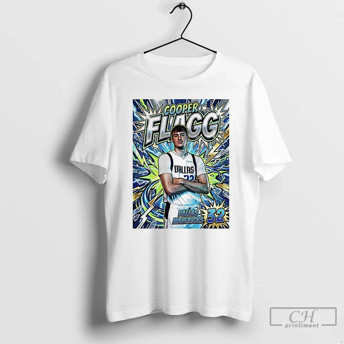 Premium Cooper Flagg 32 Dallas Mavericks Cooper Comic Style Unisex T-shirt, Sweatshirt, Hoodie, Long Sleeve Tee - T-Shirt, Sweatshirt, Hoodie