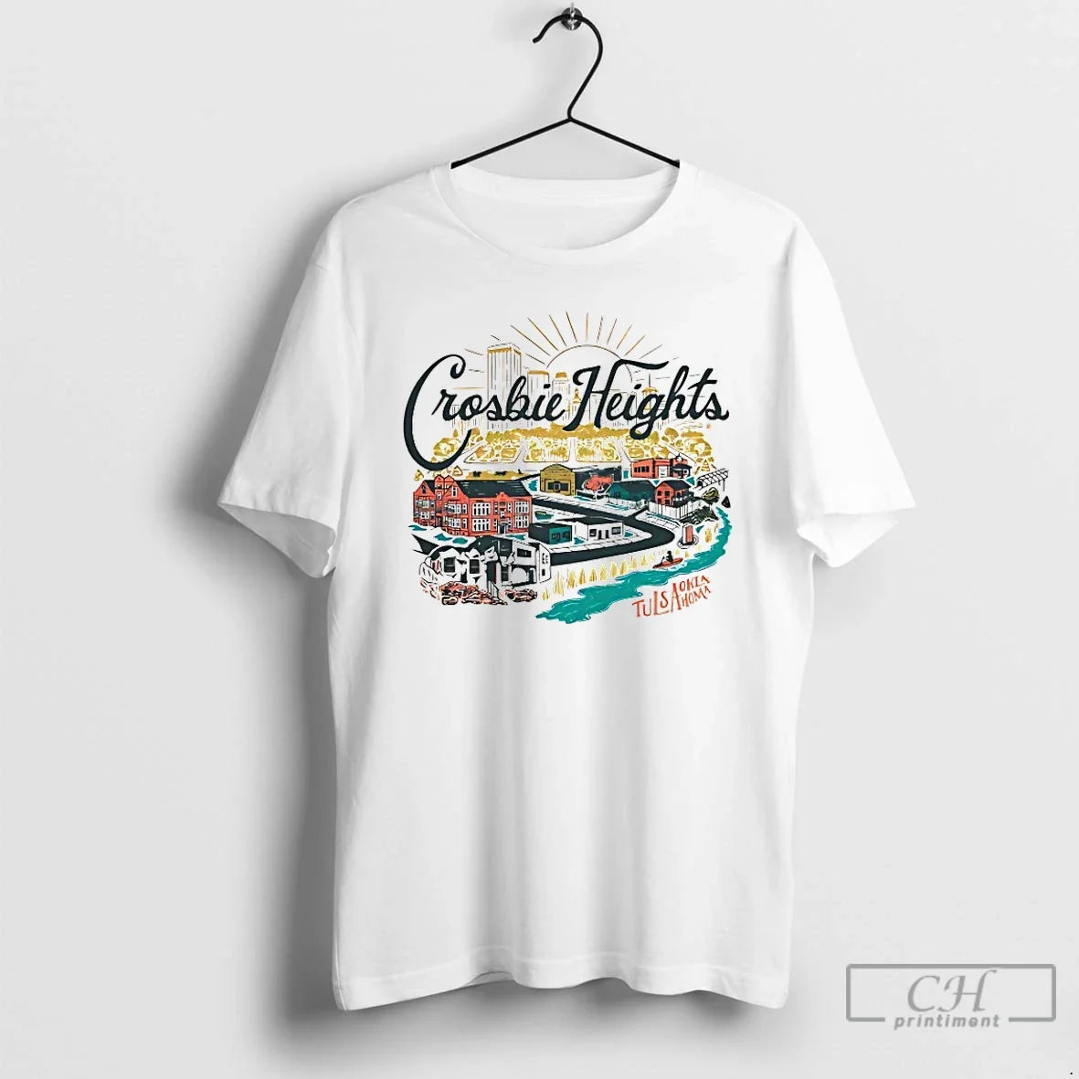 Premium Crosbie Heights Tulsa Oklahoma - T-Shirt, Sweatshirt, Hoodie