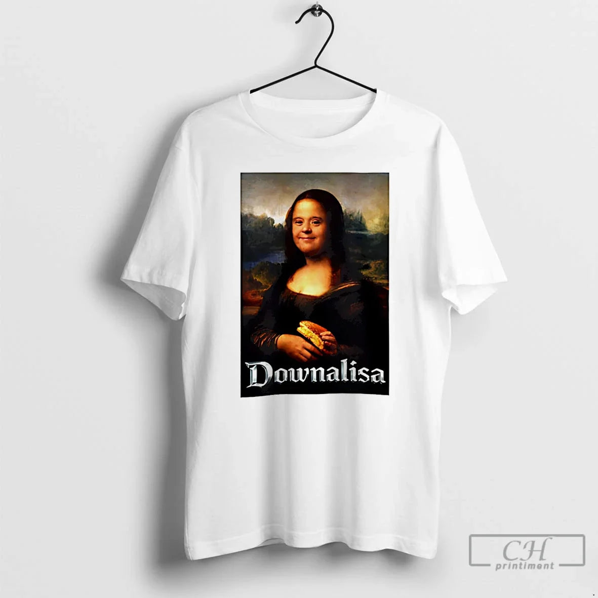 Premium Downalisa Monalisa Down Meme - T-Shirt, Sweatshirt, Hoodie
