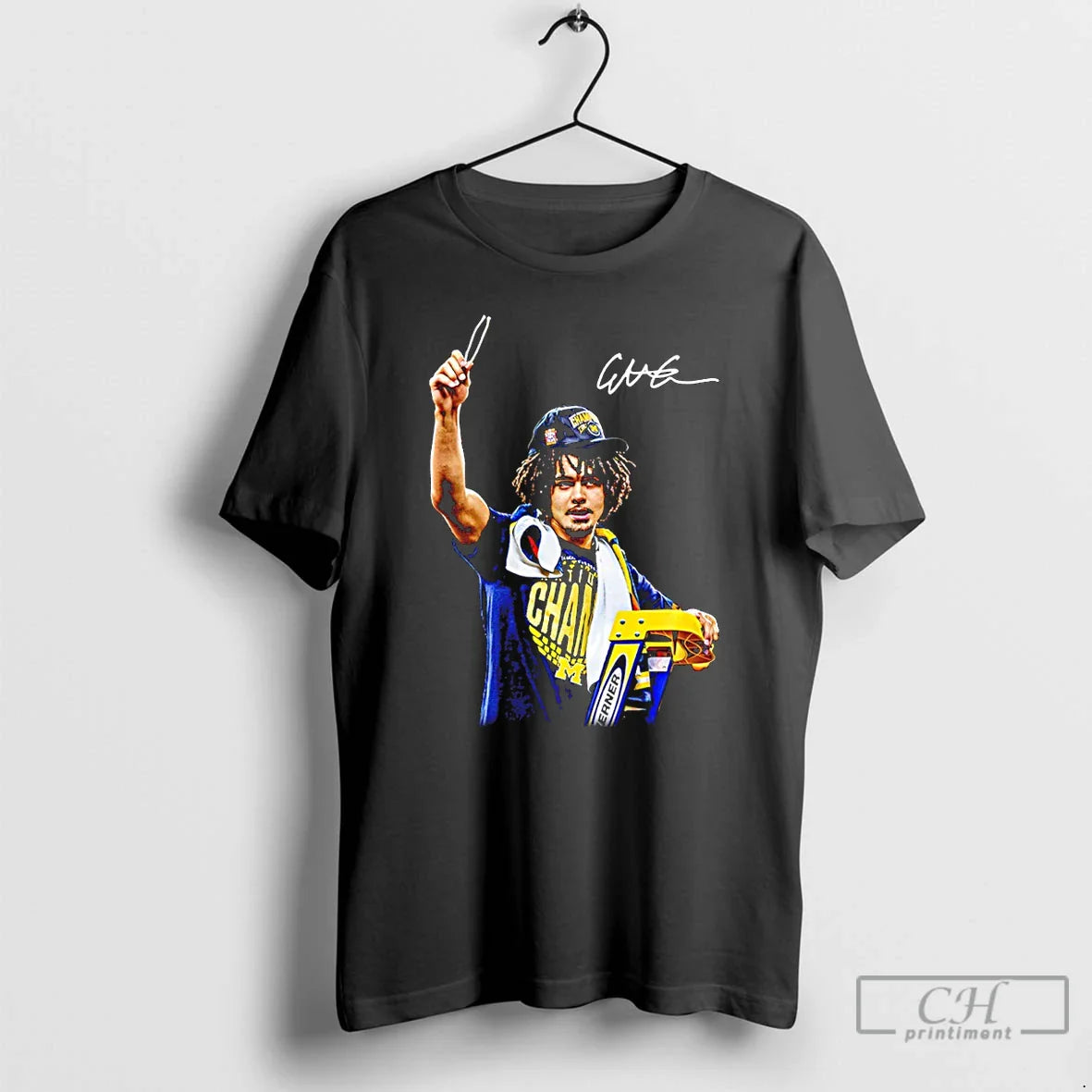 Premium Elliot Cadeau Michigan Wolverines Natty Champ Basketball Ncaa Signature Unisex T-shirt, Sweatshirt, Hoodie, Long Sleeve Tee - T-Shirt, Sweatshirt, Hoodie