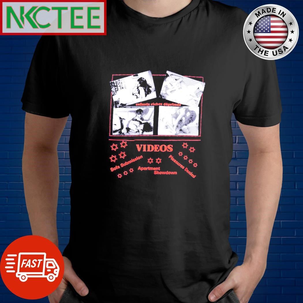 Premium Essex enfants riches deprimes pleasures denied videos shirt Unisex T-shirt, Sweatshirt, Hoodie, Long Sleeve Tee - T-Shirt, Sweatshirt, Hoodie
