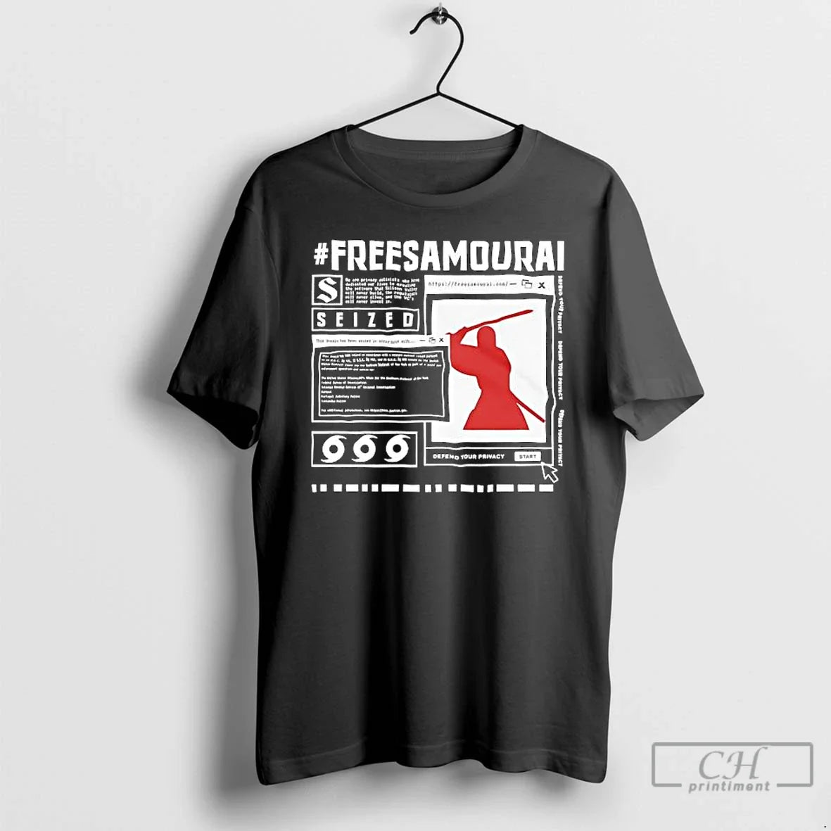 Premium Free Samourai Seized Graphic - T-Shirt, Sweatshirt, Hoodie