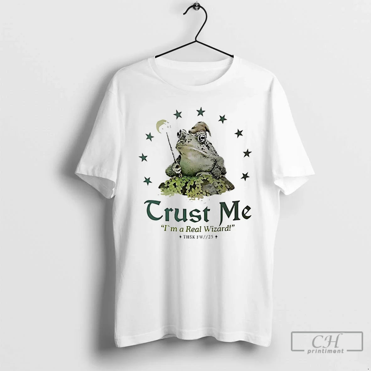 Premium Frog Trust Me Im A Real Wizard - T-Shirt, Sweatshirt, Hoodie