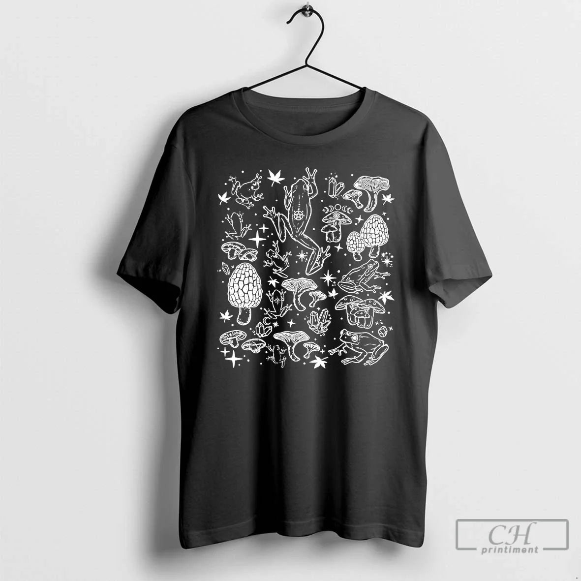 Premium Frog And Mushroom - T-Shirt, Sweatshirt, Hoodie