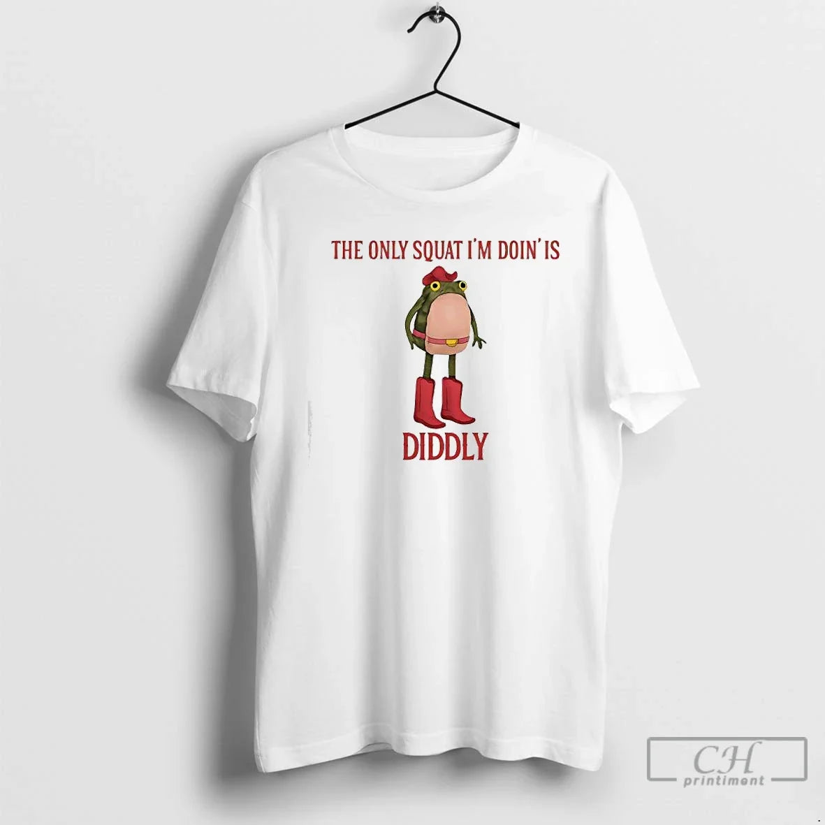 Premium Frog The Only Squat Im Doinis Diddly - T-Shirt, Sweatshirt, Hoodie