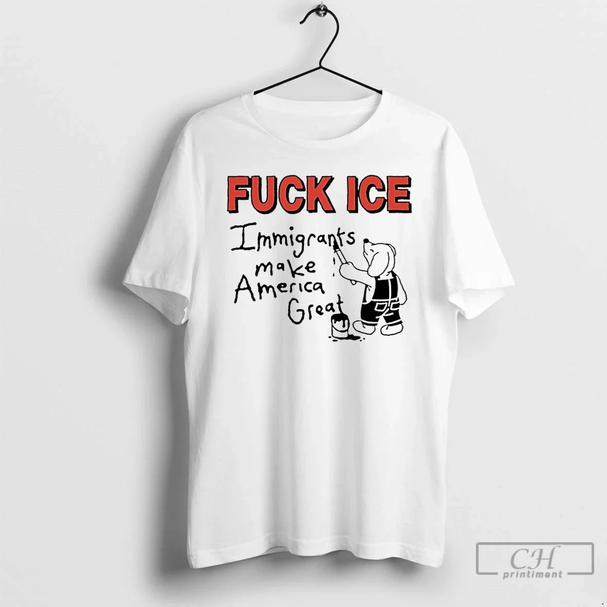 Premium Fuck Ice Immigrants Make America Great - T-Shirt, Sweatshirt, Hoodie