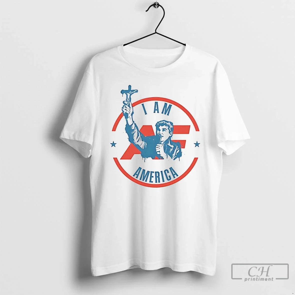 Premium Fuentes America First Crucifix I Am America - T-Shirt, Sweatshirt, Hoodie