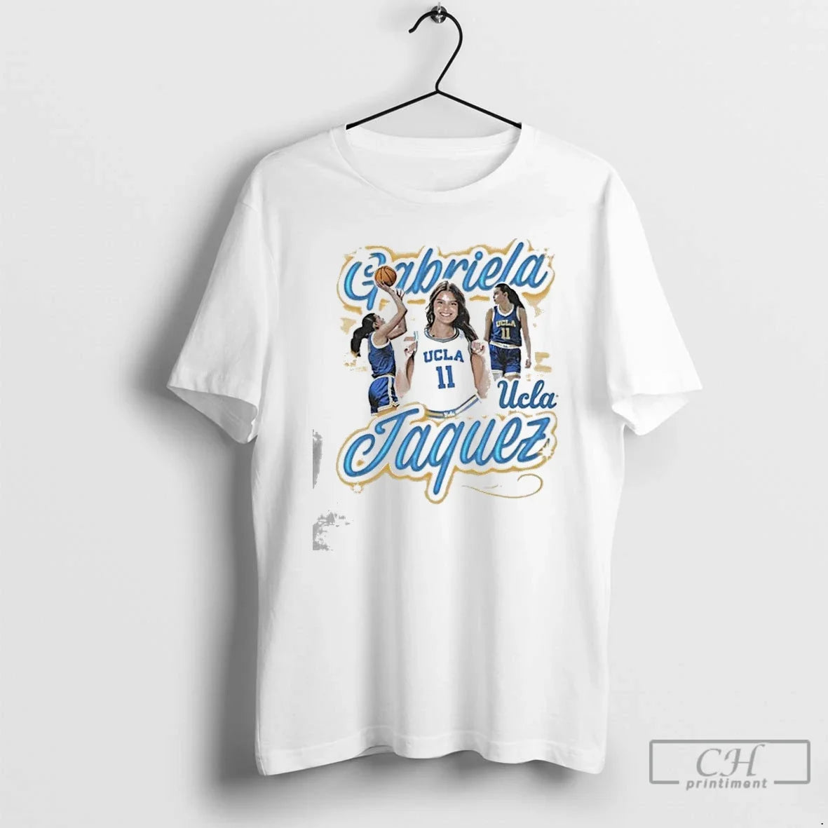 Premium Gabriela Jaquez Ucla Bruins White Nil Illustrated Fashion Player Unisex T-shirt, Sweatshirt, Hoodie, Long Sleeve Tee - T-Shirt, Sweatshirt, Hoodie