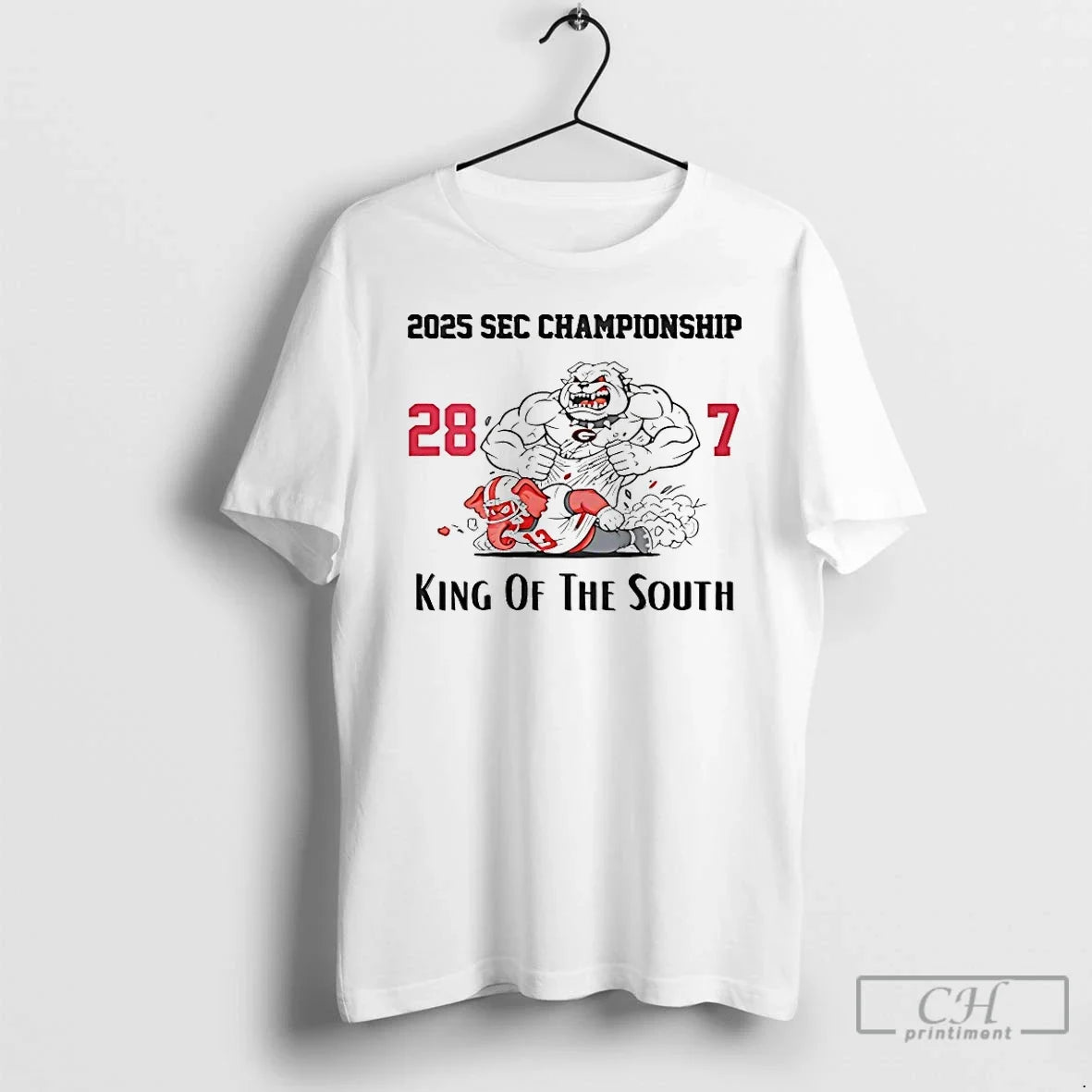 Premium Georgia Bulldogs 2025 Sec Championship King Of The South - T-Shirt, Sweatshirt, Hoodie
