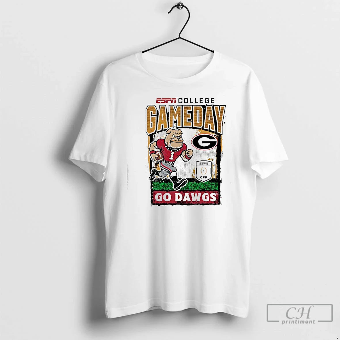 Premium Georgia Bulldogs Mascot Espn College Gameday 2025 2026 College Football Playoff T Shirts Sweater - T-Shirt, Sweatshirt, Hoodie
