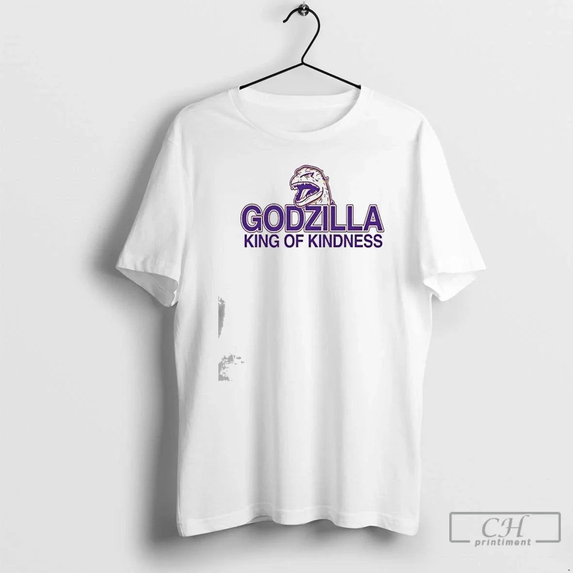 Premium Godzilla King Of Kindness Unisex T-shirt, Sweatshirt, Hoodie, Long Sleeve Tee - T-Shirt, Sweatshirt, Hoodie