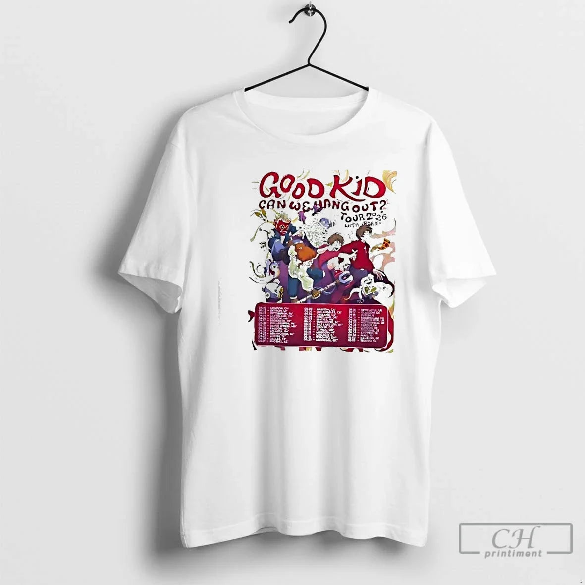 Premium Good Kid Band Can We Hang Out Tour 2026 Dates - T-Shirt, Sweatshirt, Hoodie