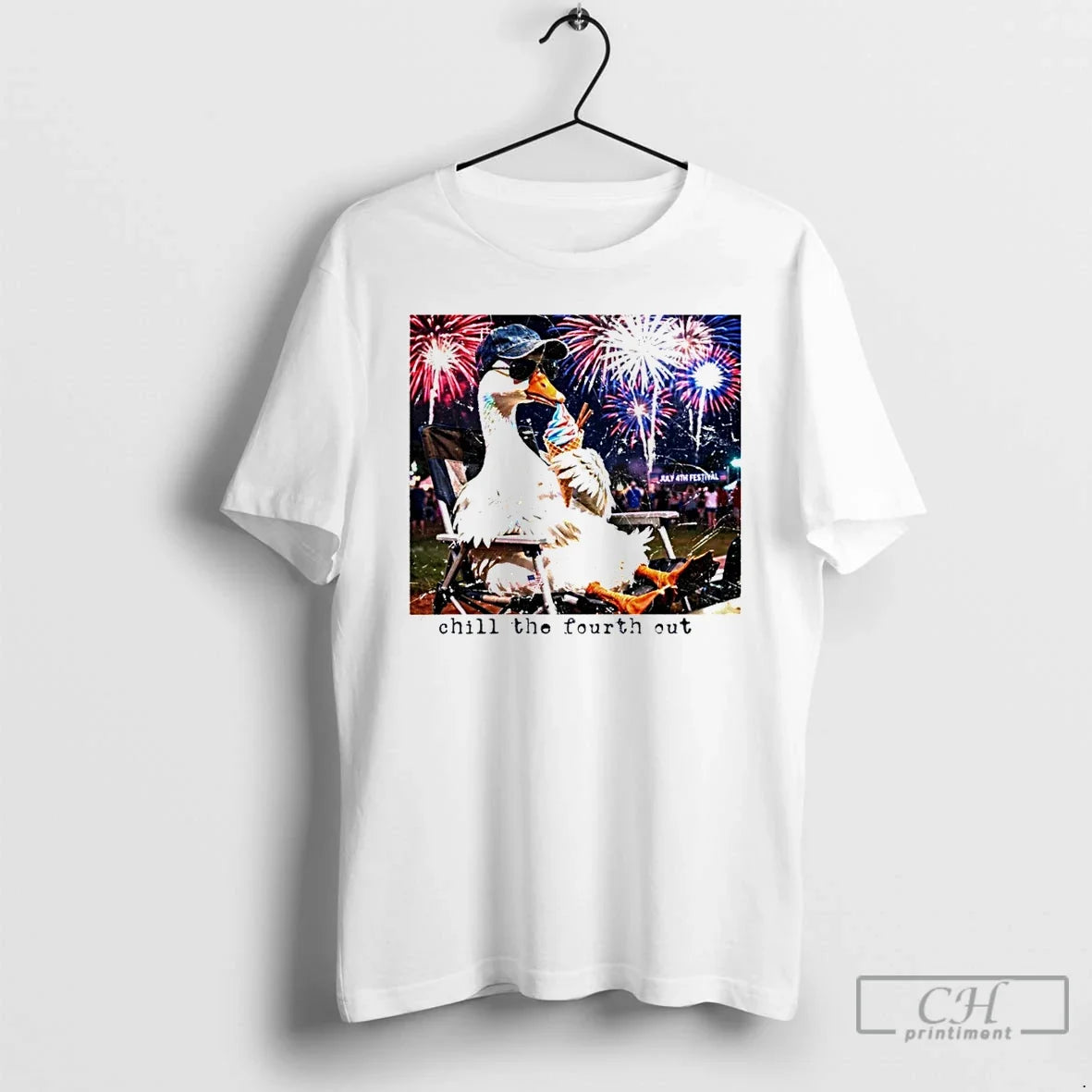 Premium Goose Chill The Fourth Out 4th Of July Unisex T-shirt, Sweatshirt, Hoodie, Long Sleeve Tee - T-Shirt, Sweatshirt, Hoodie