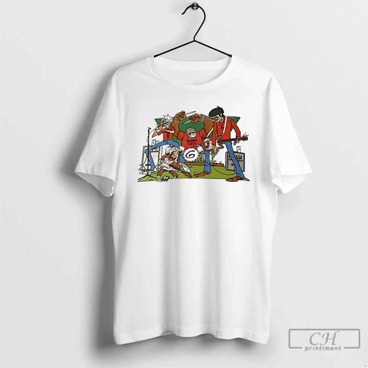 Premium Gorillaz Band Music Equipment Unisex T-shirt, Sweatshirt, Hoodie, Long Sleeve Tee - T-Shirt, Sweatshirt, Hoodie