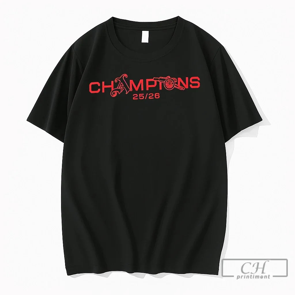 Premium Gunners Arsenal Fc Champions 2025 2026 - Adult & Kids T-Shirts, Sweatshirts & Hoodies apparel design preview 1