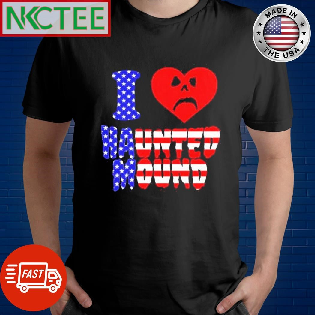 Premium Haunted Mound Merch Shop Store Official I Heart H&amp;m Us Shirt Unisex T-shirt, Sweatshirt, Hoodie, Long Sleeve Tee - T-Shirt, Sweatshirt, Hoodie