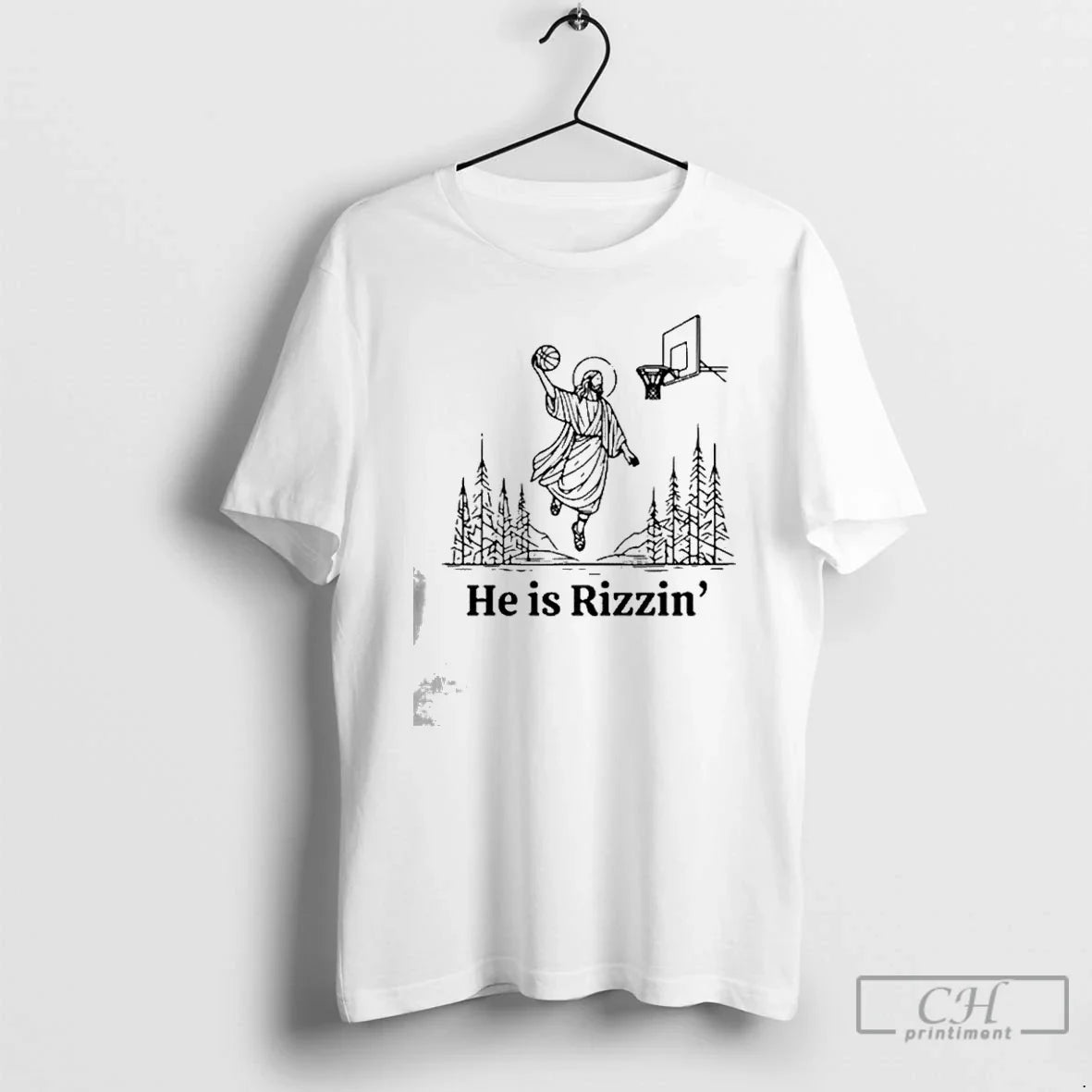 Premium He Is Rizzin Christian Easter Unisex T-shirt, Sweatshirt, Hoodie, Long Sleeve Tee - T-Shirt, Sweatshirt, Hoodie