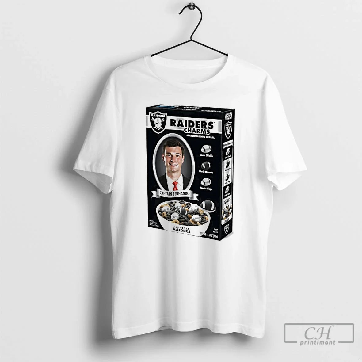 Premium Heisman Trophy Captain Fernando Raiders Charms Unisex T-shirt, Sweatshirt, Hoodie, Long Sleeve Tee - T-Shirt, Sweatshirt, Hoodie