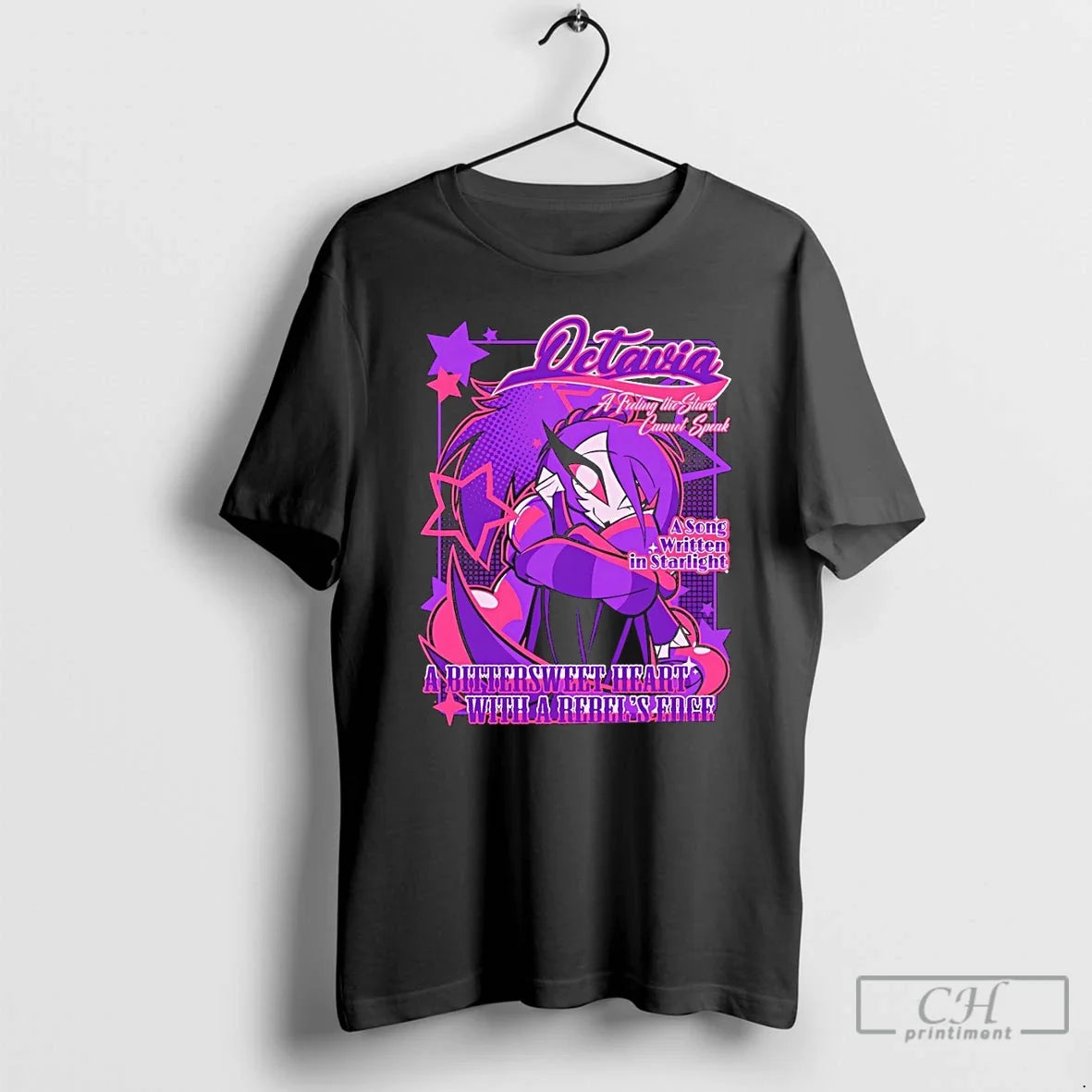 Premium Helluva Boss Octavia A Song Written In Starlight Unisex T-shirt, Sweatshirt, Hoodie, Long Sleeve Tee - T-Shirt, Sweatshirt, Hoodie