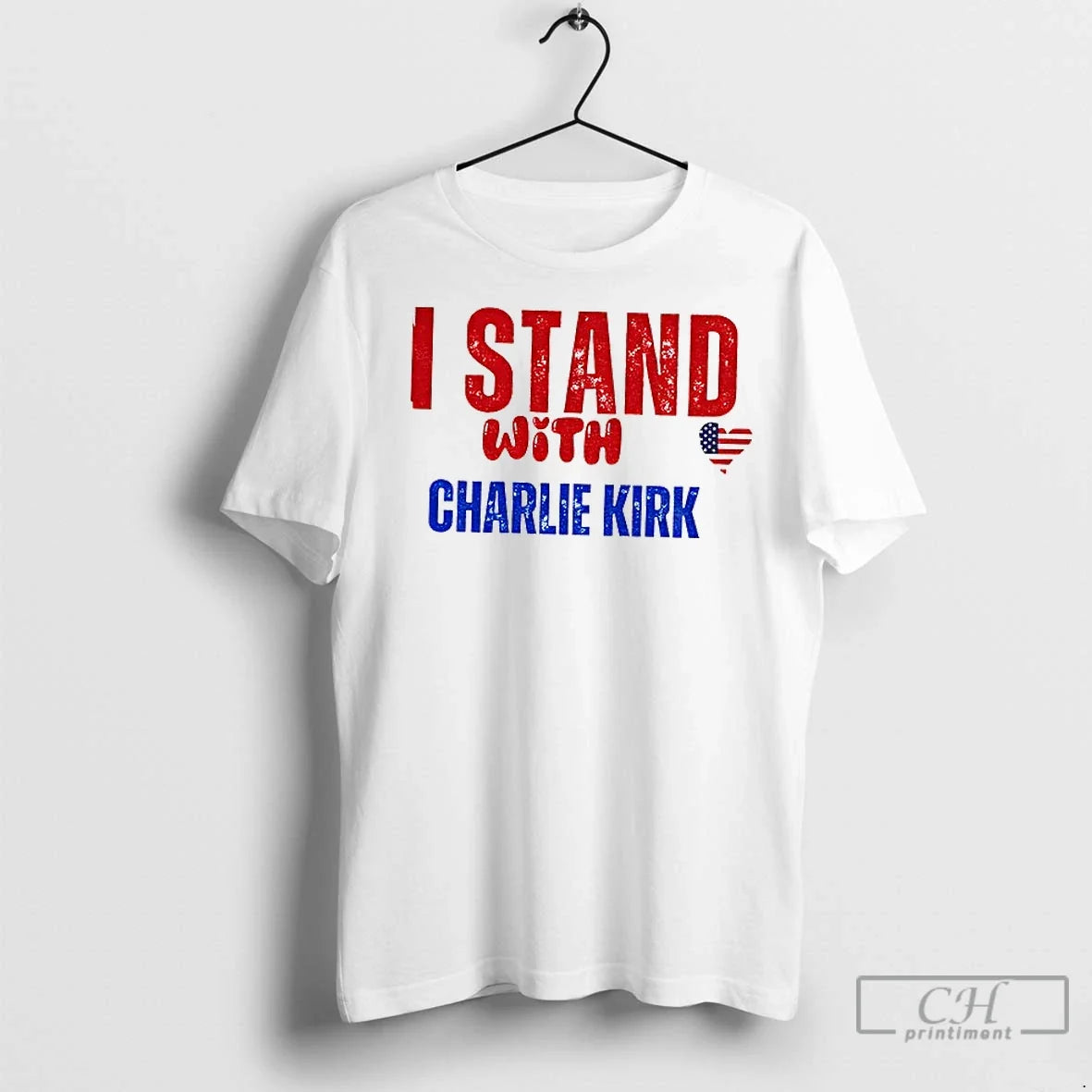 Premium I Stand With Charlie Kirk Vintage College Political Unisex T-shirt, Sweatshirt, Hoodie, Long Sleeve Tee - T-Shirt, Sweatshirt, Hoodie