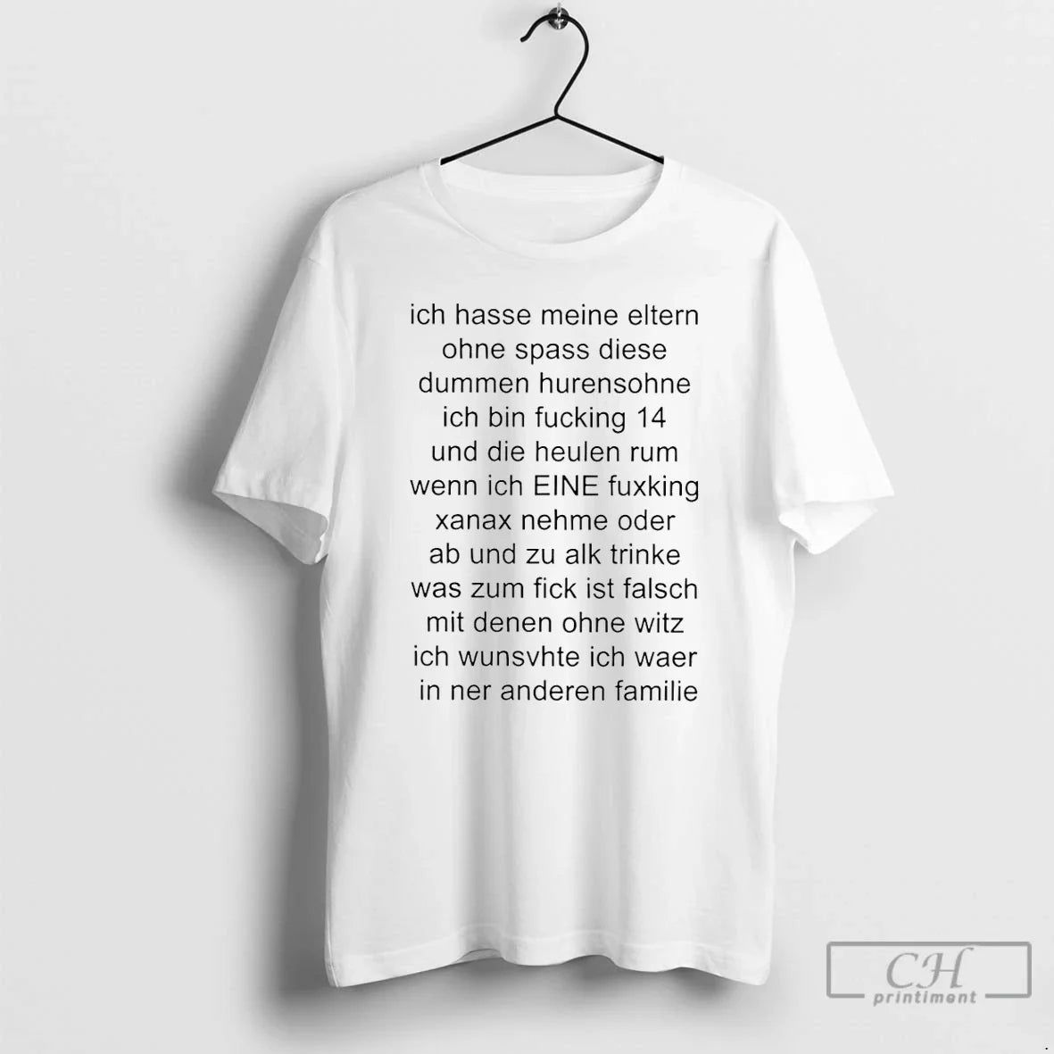 Premium Ich Hasse Meine Eltern Funny - T-Shirt, Sweatshirt, Hoodie