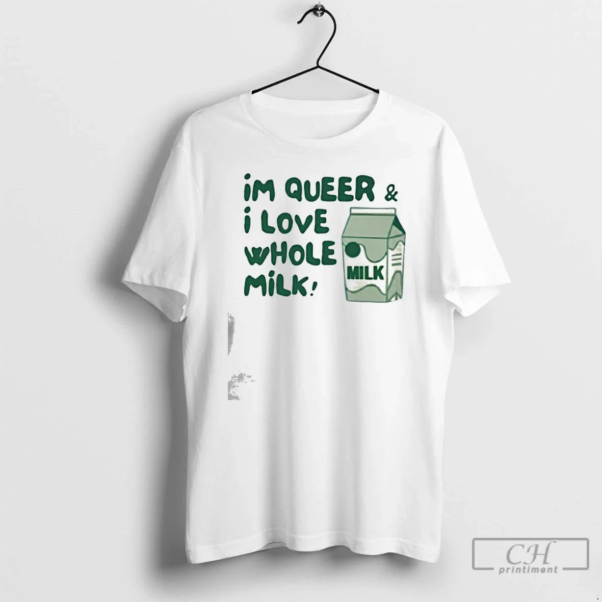 Premium Im Queer And I Love Whole Milk Unisex T-shirt, Sweatshirt, Hoodie, Long Sleeve Tee - T-Shirt, Sweatshirt, Hoodie