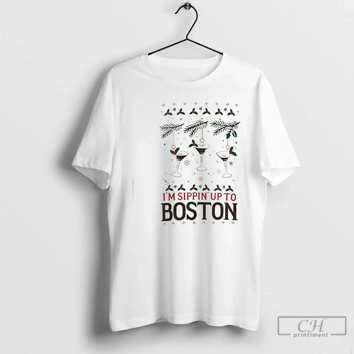Premium Im Sippin Up To Boston Espresso Martini Ugly - T-Shirt, Sweatshirt, Hoodie