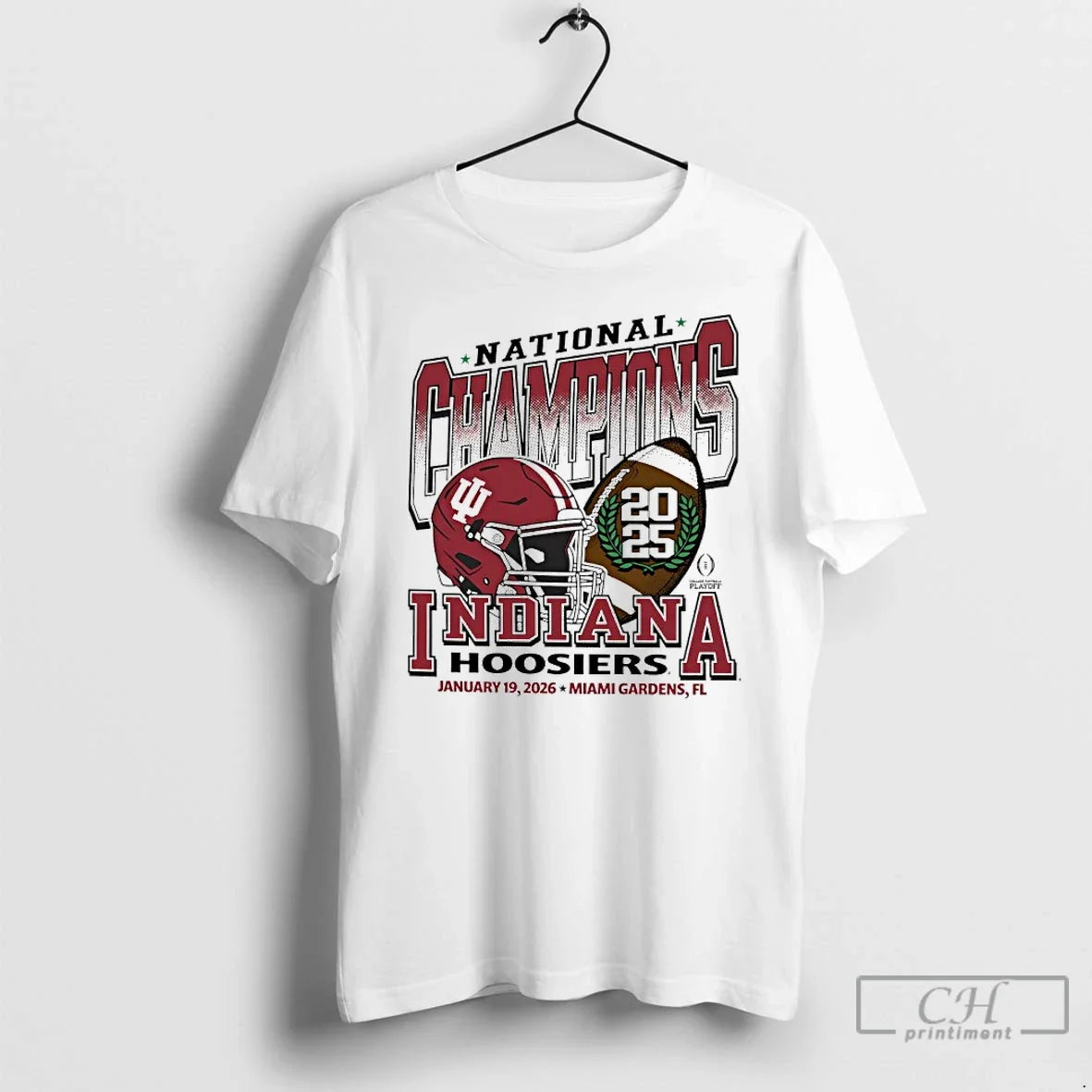 Premium Indiana College Football Playoff 2025 National Champions Helmet Vintage - T-Shirt, Sweatshirt, Hoodie