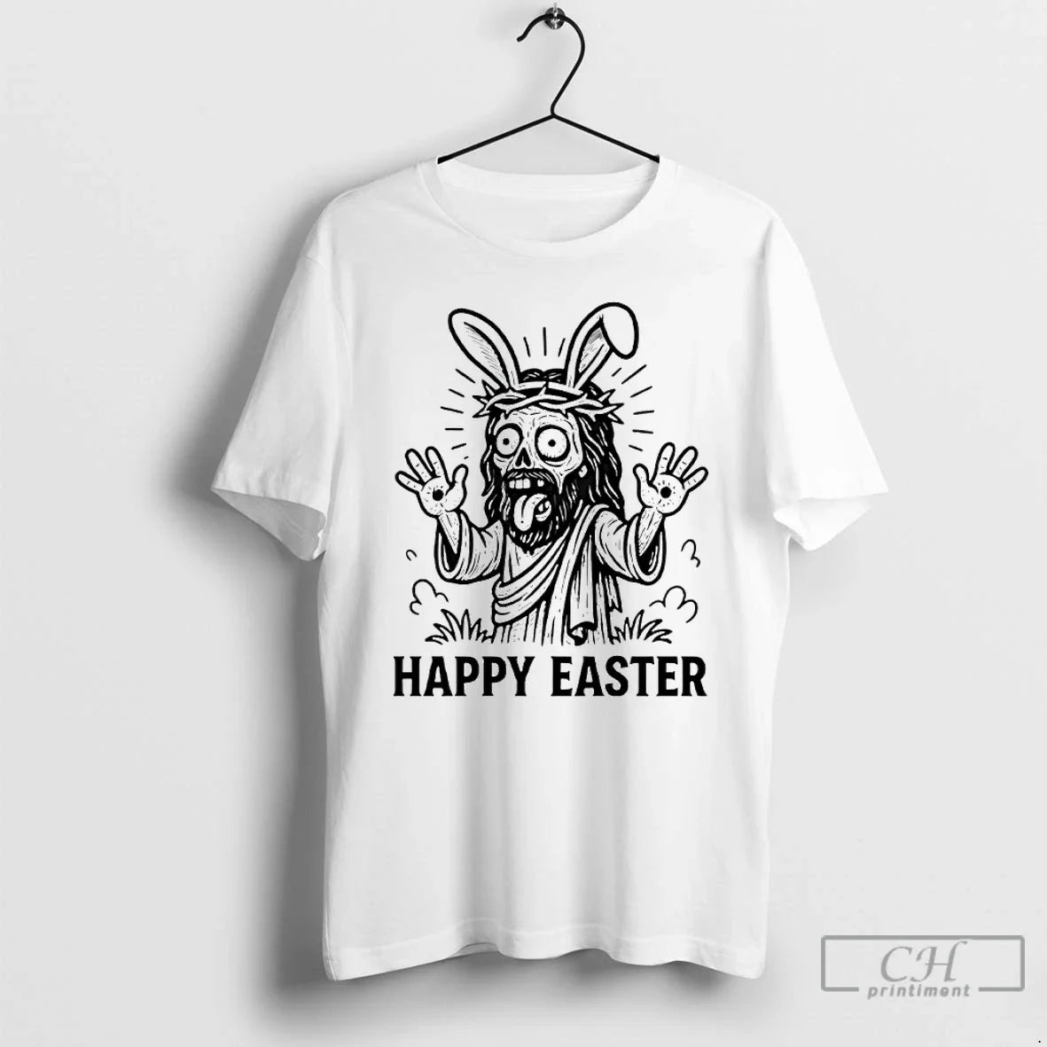 Premium Jesus Happy Easter Unisex T-shirt, Sweatshirt, Hoodie, Long Sleeve Tee - T-Shirt, Sweatshirt, Hoodie