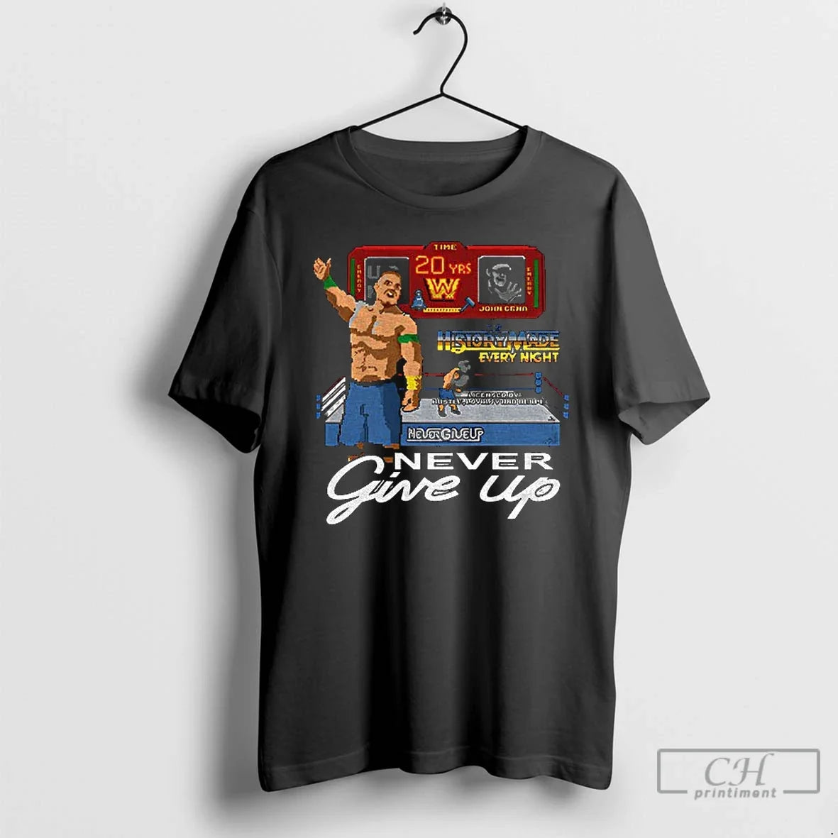 Premium John Cena The Last Time Is Now Lets Go Washington Capitals Never Give Up - T-Shirt, Sweatshirt, Hoodie