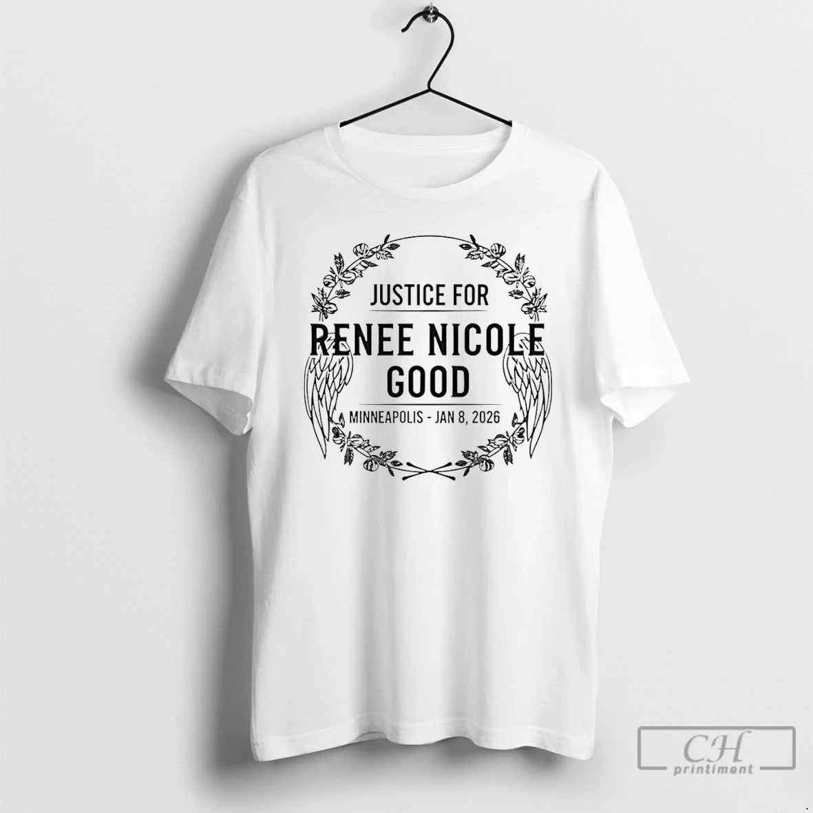 Premium Justice For Renee Nicole Good Minneapolis Jan 8 2026 Memorial - T-Shirt, Sweatshirt, Hoodie