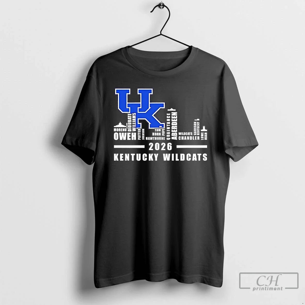 Premium Kentucky Wildcats 2026 Players Names City Skyline Tee - T-Shirt, Sweatshirt, Hoodie
