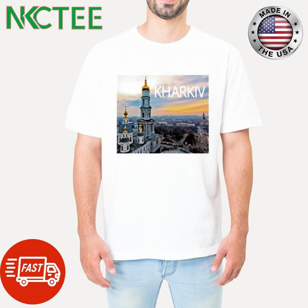 Premium Kharkiv City photo shirt Unisex T-shirt, Sweatshirt, Hoodie, Long Sleeve Tee - T-Shirt, Sweatshirt, Hoodie