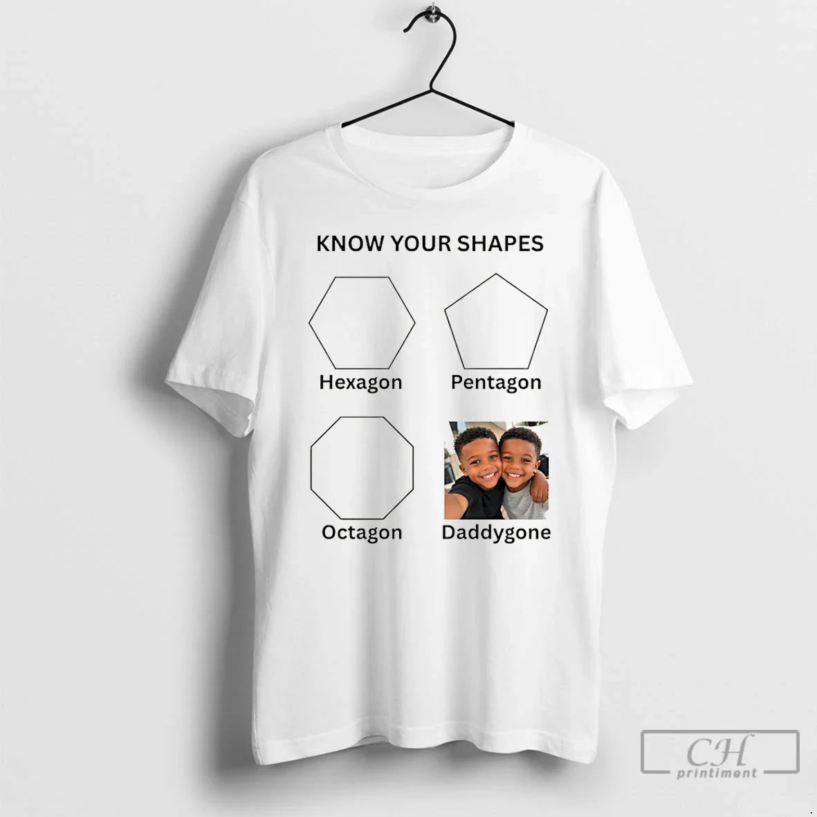 Premium Know Your Shapes Hexagon Pentagon Octagon Daddy Gone Unisex T-shirt, Sweatshirt, Hoodie, Long Sleeve Tee - T-Shirt, Sweatshirt, Hoodie