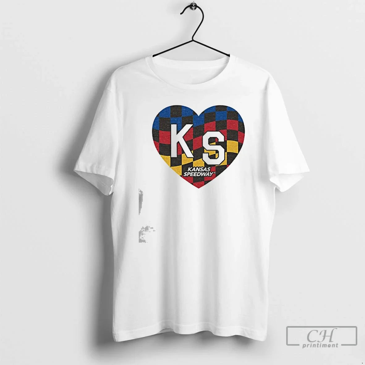 Premium Ks Speedway Kc Heart Ash Unisex T-shirt, Sweatshirt, Hoodie, Long Sleeve Tee - T-Shirt, Sweatshirt, Hoodie