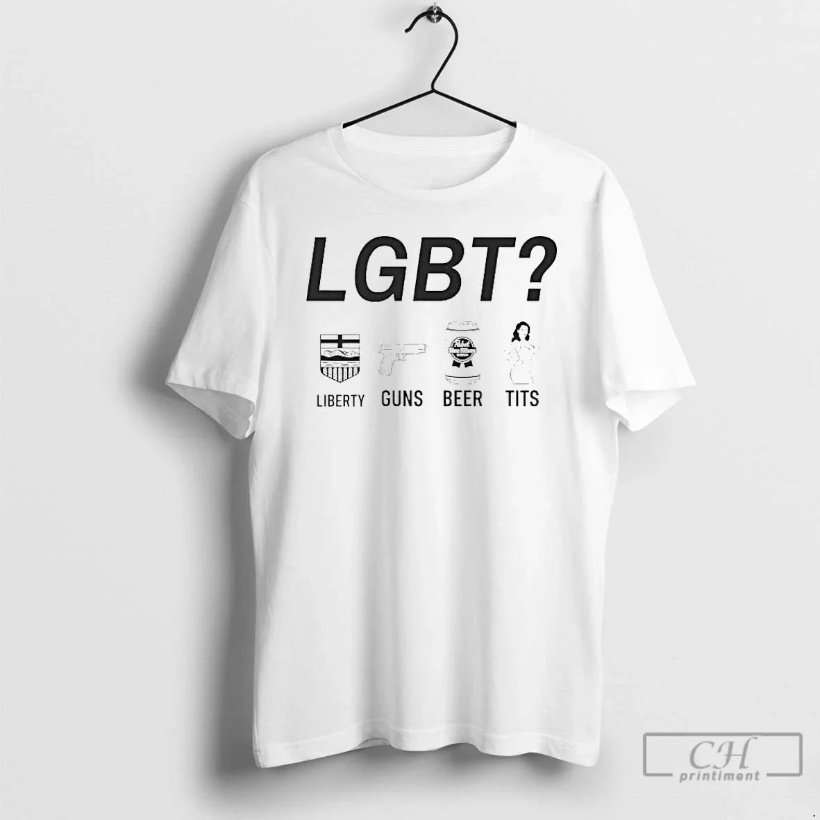 Premium Lgbt Liberty Guns Beer Tits Tee - T-Shirt, Sweatshirt, Hoodie