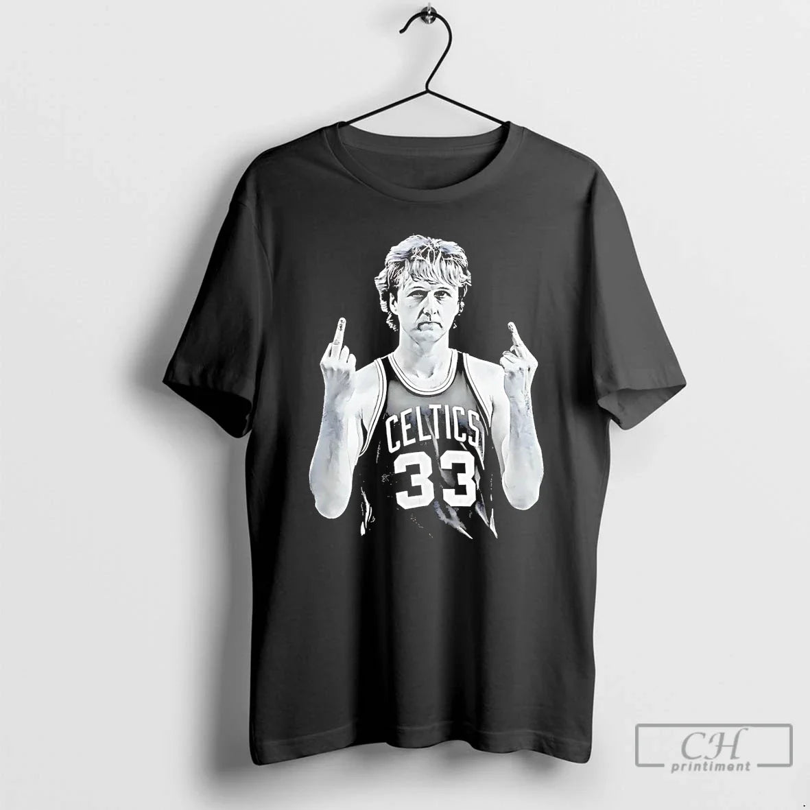 Premium Larry Bird Legend Middle Finger - T-Shirt, Sweatshirt, Hoodie