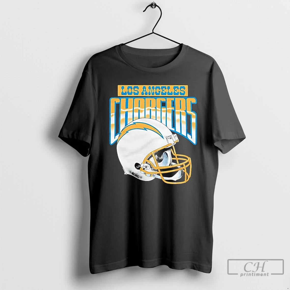 Premium Los Angeles Chargers Gradient Helmet - T-Shirt, Sweatshirt, Hoodie