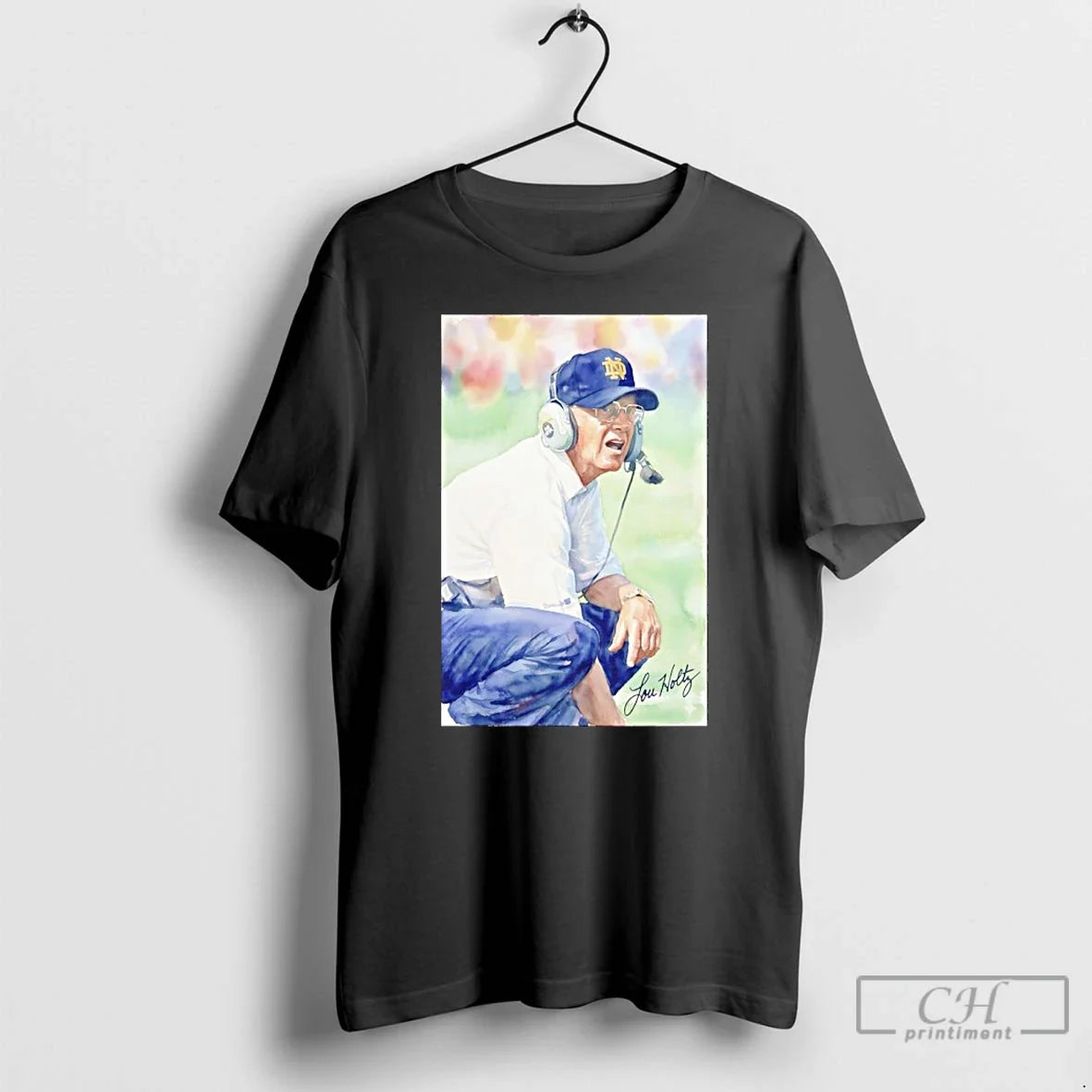 Premium Lou Holtz Coach University Of Notre Dame Signature Unisex T-shirt, Sweatshirt, Hoodie, Long Sleeve Tee - T-Shirt, Sweatshirt, Hoodie