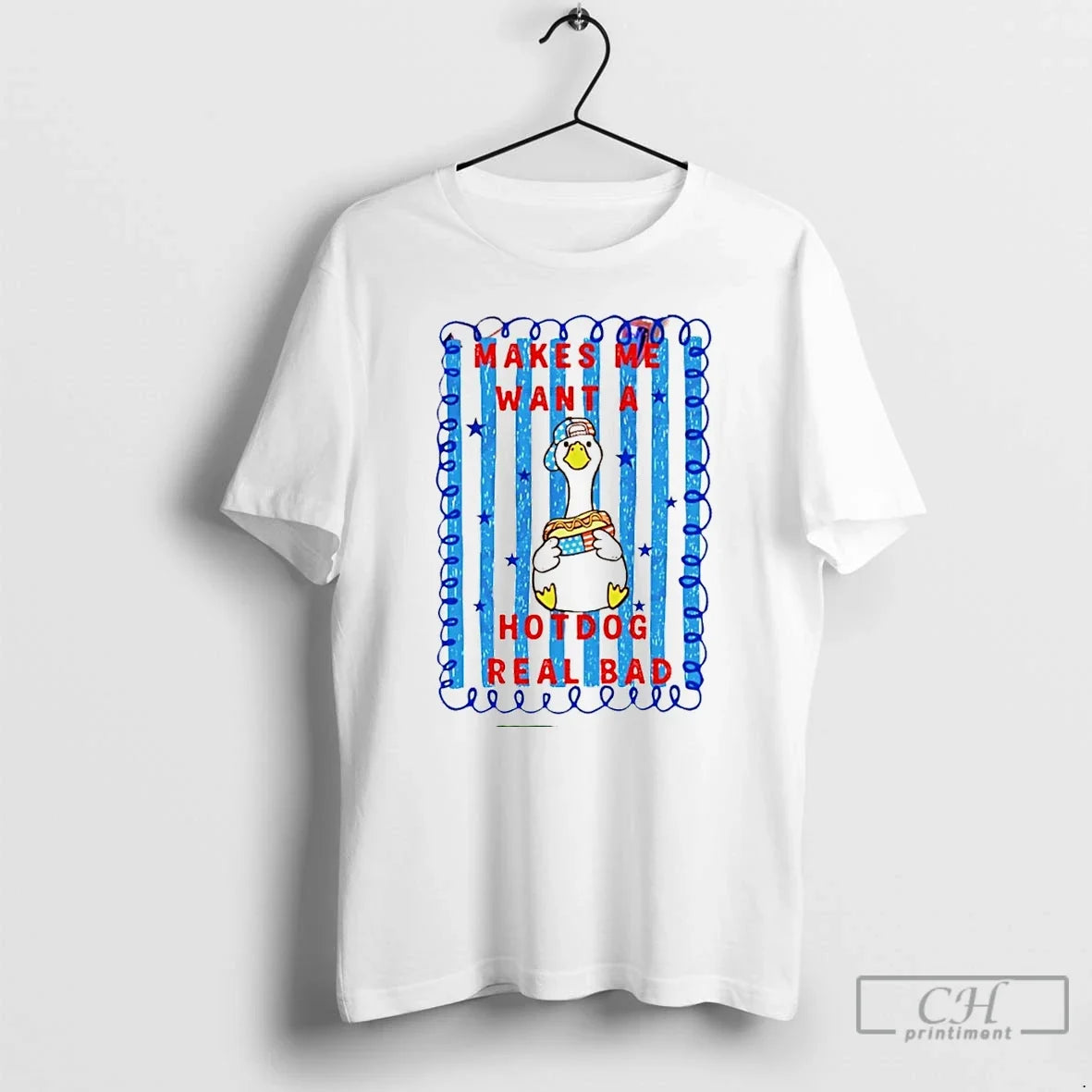 Premium Makes Me Want A Hotdog Real Bad Goose Hotdog Fourth Of July T Shirts Unisex T-shirt, Sweatshirt, Hoodie, Long Sleeve Tee - T-Shirt, Sweatshirt, Hoodie