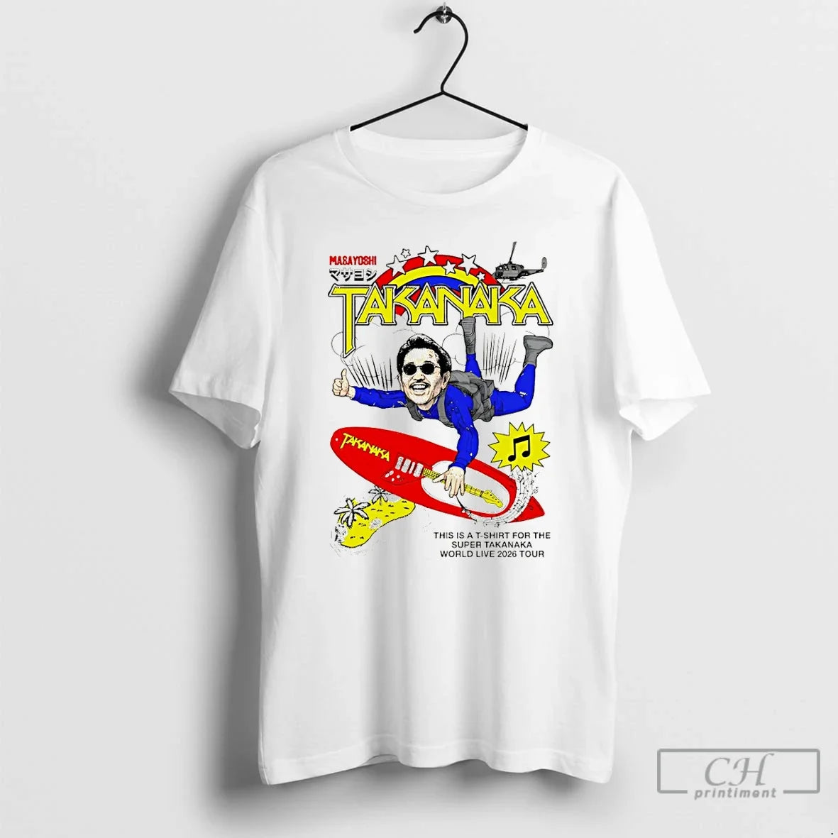 Premium Masayoshi Takanaka Super Takanaka World Live 2026 Tour Unisex T-shirt, Sweatshirt, Hoodie, Long Sleeve Tee - T-Shirt, Sweatshirt, Hoodie