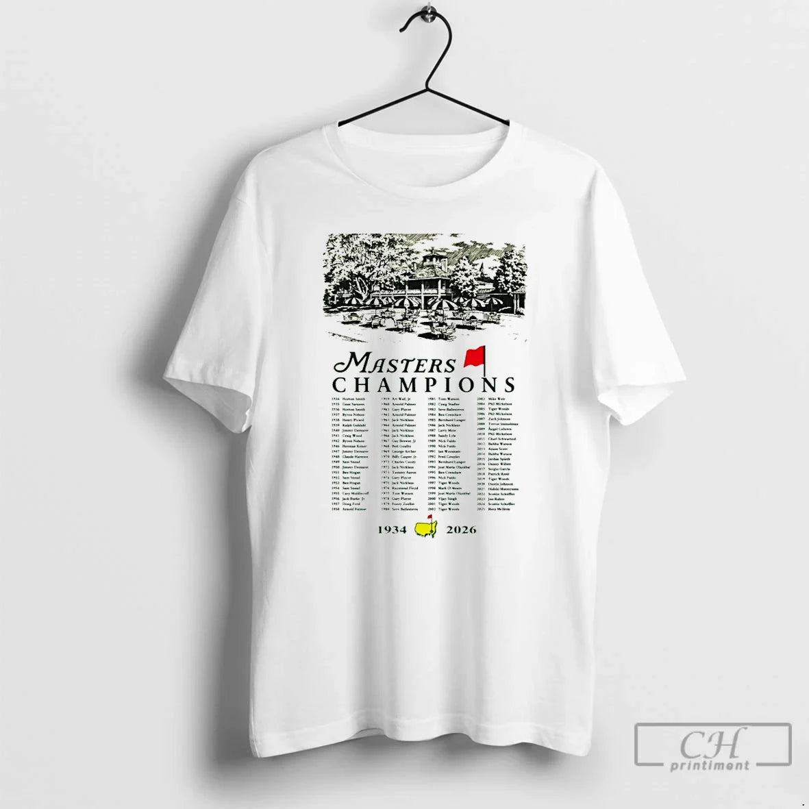 Premium Masters Augusta National Golf Course 1943 2026 Unisex T-shirt, Sweatshirt, Hoodie, Long Sleeve Tee - T-Shirt, Sweatshirt, Hoodie