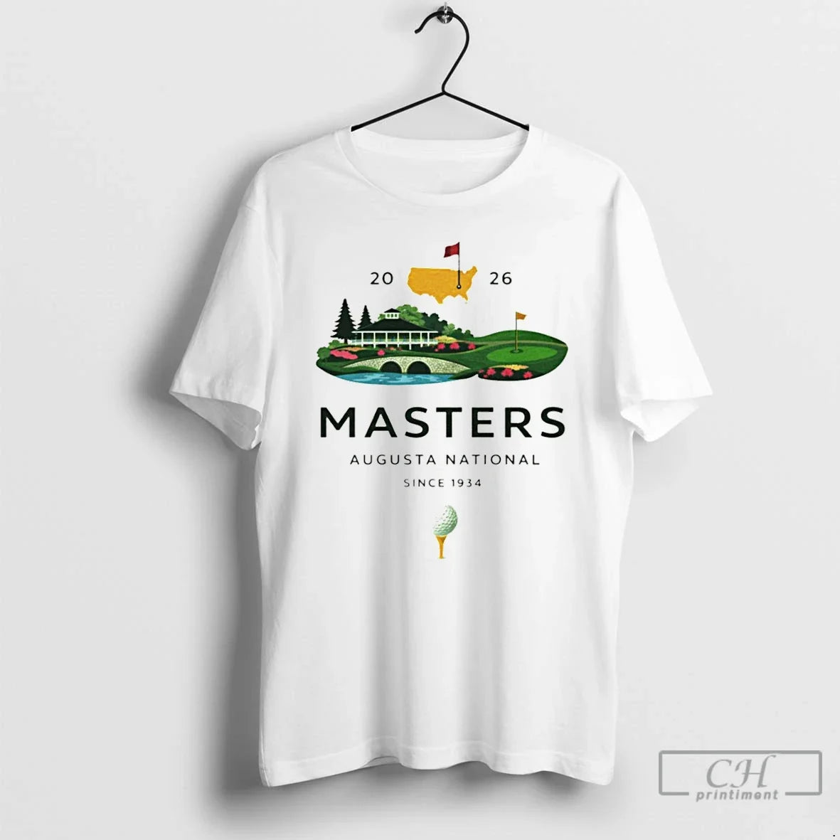 Premium Masters Augusta National Golf Course Graphic 2026 Tournament Unisex T-shirt, Sweatshirt, Hoodie, Long Sleeve Tee - T-Shirt, Sweatshirt, Hoodie