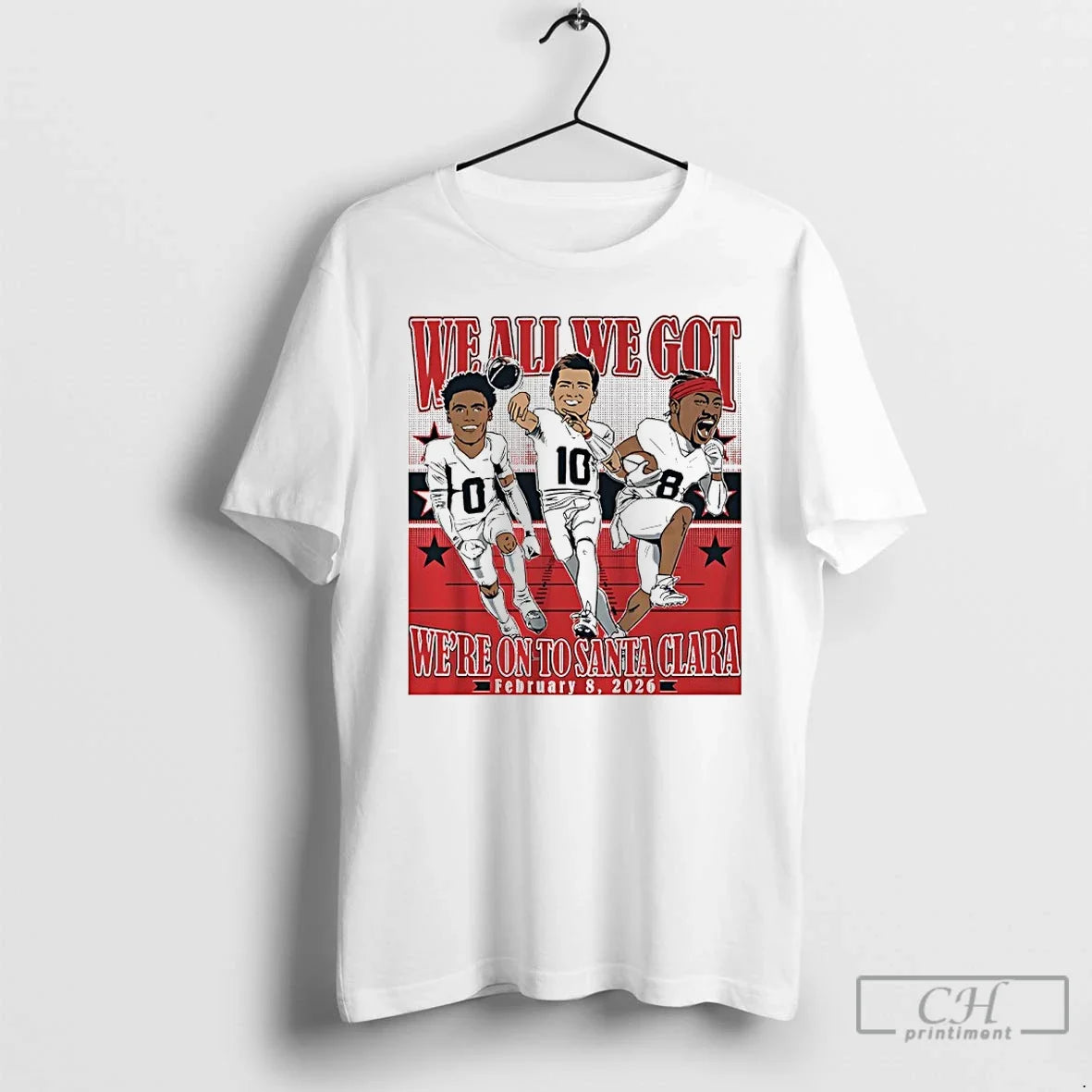 Premium Maye Diggs And Gonzalez We All We Got Were On To Santa Clara Patriots - T-Shirt, Sweatshirt, Hoodie