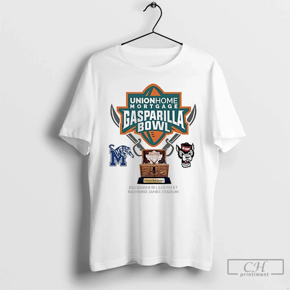 Premium Memphis Tigers Vs Nc State Wolfpack 2025 Gasparilla Bowl - T-Shirt, Sweatshirt, Hoodie