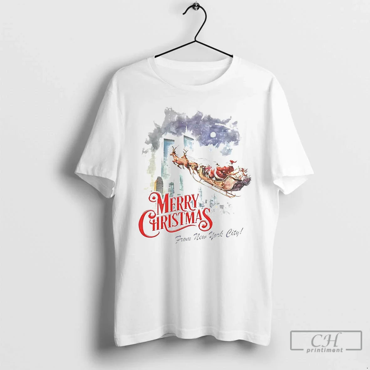 Premium Merry Christmas From New York City - T-Shirt, Sweatshirt, Hoodie