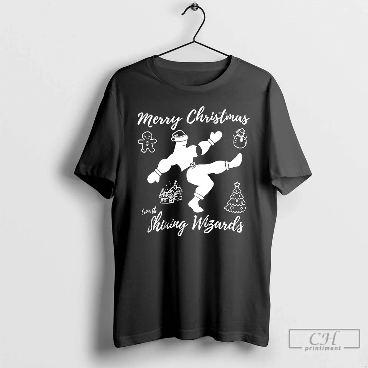 Premium Merry Christmas From The Shining Wizards - T-Shirt, Sweatshirt, Hoodie